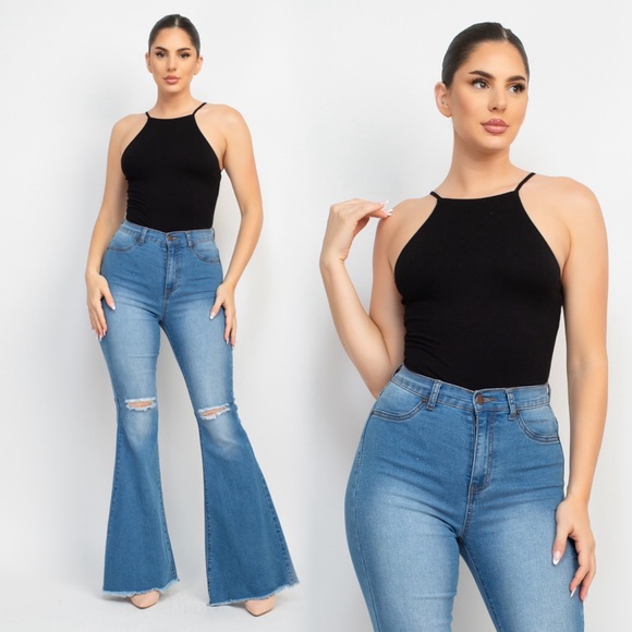 Square neckline double layered bodysuit - Picture 8 of 9